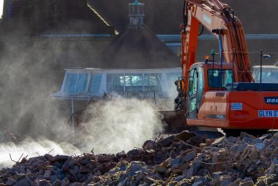 digger, excavator, ground works, earth works, rubble, construction site, work, building